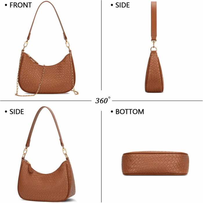 Shoulder Bag for Women Cute Hobo Purses and Handbags Retro Clutch Underarm Purse - Image 5