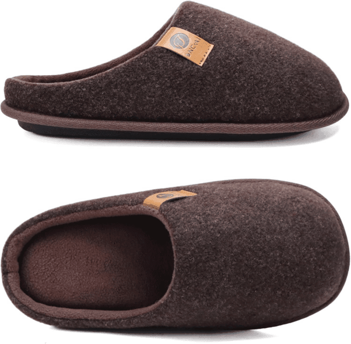 Mens Cozy Memory Foam Scuff Slippers Slip on Warm House Shoes Indoor/Outdoor with Best Arch Support - Image 2