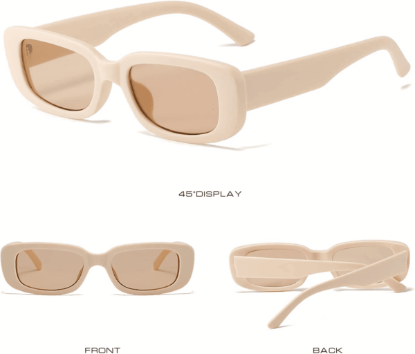 Retro Rectangle Sunglasses Women and Men Vintage Small Square Sun Glasses UV Protection Glasse - Image 5