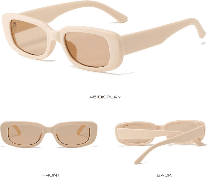 Retro Rectangle Sunglasses Women and Men Vintage Small Square Sun Glasses UV Protection Glasse - Image 5