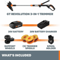 GT Revolution 20V 12" String Trimmer Grass Trimmer/Edger/Mini-Mower, WG170.2 - Image 6