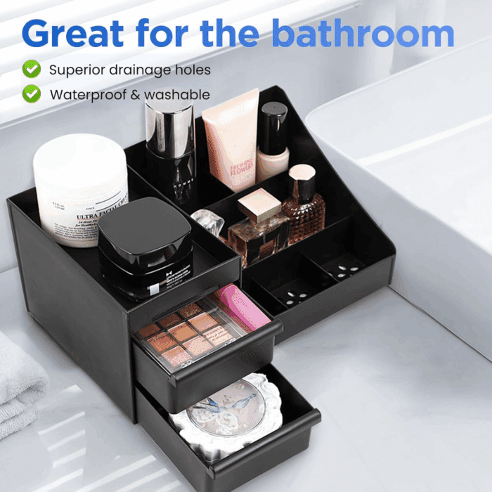 Mens Organizer,Perfume Organizer,Cologne Stand,Cologne Shelf,Perfume Stand,Bathroom Countertop Storage,Shelf for Bathroom Counter,Mens Dresser,Men Bedroom,Birthday Gifts for Men(Black) - Image 5