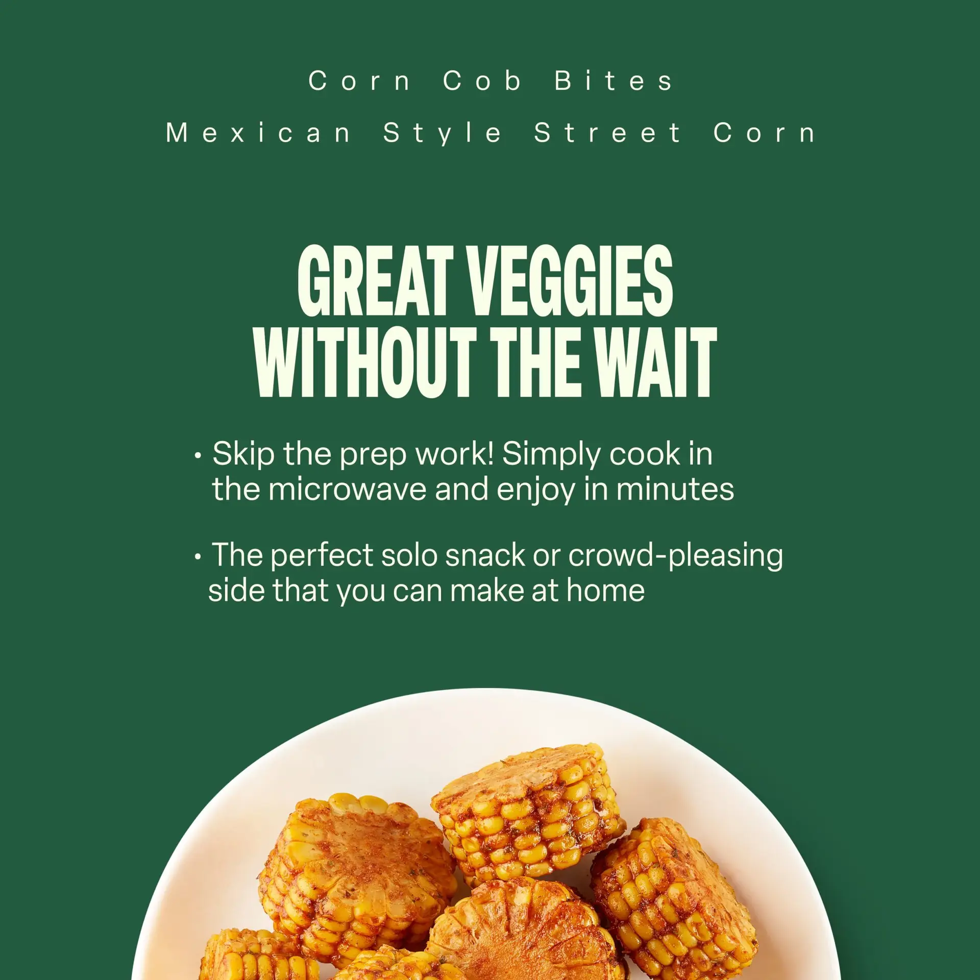 Corn Cob Bites, Mexican Style Street Corn, 16 Oz Bag (Frozen) - Image 3