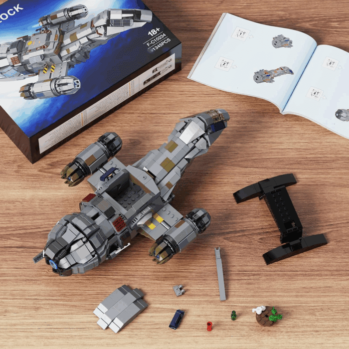Firefly Spaceship Building Blocks Set, Space Wars Ship Model Kit, Compatible with Lego, Collectible Creative Bricks Building Toys for Adults, Aged 18+ (1345 PCS) - Image 7