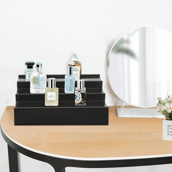 Cologne Organizer for Men - 3 Tier Cologne Stand Perfume Holder with 3 Hidden Compartments,Perfume Display Holder for Cologne,Mens Organizer Station for Dresser, Beside, Men'S Gift - Image 8