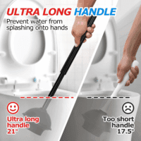 2 in 1 Toilet Plunger and Brush Set，Extended Handle Plunger，Toilet Bowl Brush Plunger Set,Bathroom Cleaning Tools ，Toilet Brush Plunger Combo，Cleaning Brush，Bathroom Cleaning Supplies - Image 2