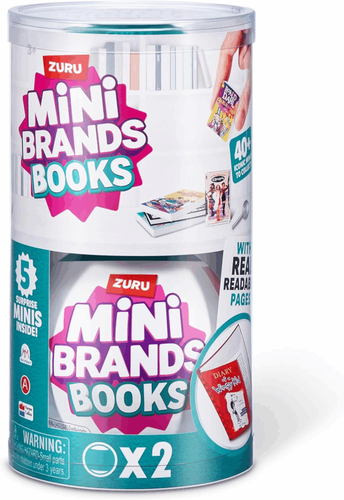 Books (2 Pack) by  Real Miniature Book Brands Collectible Toy, Capsules of 5 Mystery Miniature Books with Real Readable Pages and Accessories for Kids, Teens, Adults - Image 2