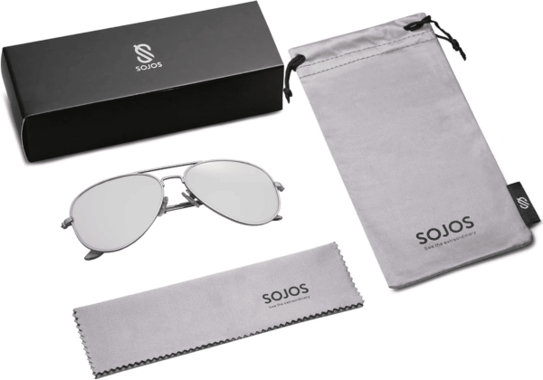 Classic Aviator Polarized Sunglasses for Men Women Vintage Retro Style - Image 6