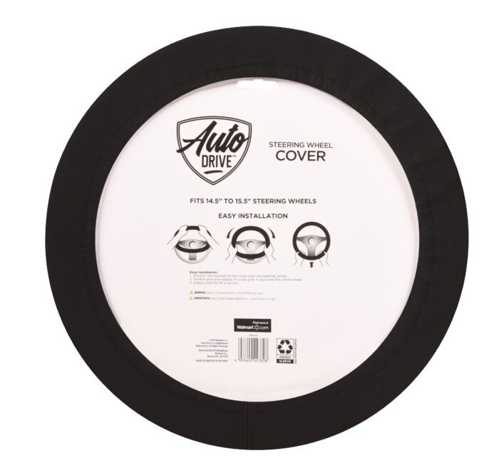 Universal Black Neoprene Waterproof Steering Wheel Cover, Set of 1, Fit for Cars, Suvs, Trucks - Image 3