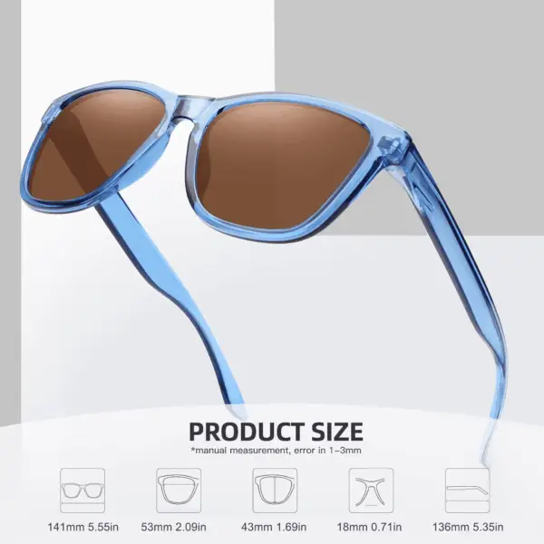 Polarized Sunglasses for Women Men Trendy Classic Retro Designer Style - Image 3