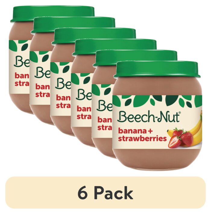 Stage 2 Baby Food, Banana & Strawberries, 4 Oz Jar - Image 6