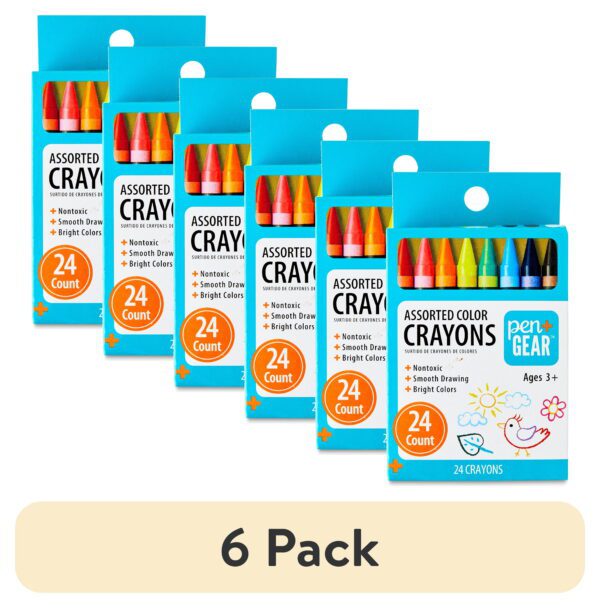 Crayons, Assorted Colors, 24 Count - Image 9