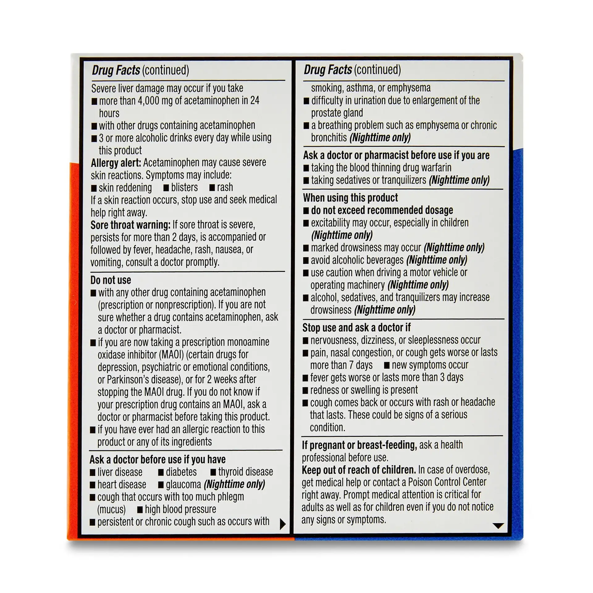 Non-Drowsy Daytime and Nighttime Multi-Symptom Cold Caplets, 24 Count - Image 7