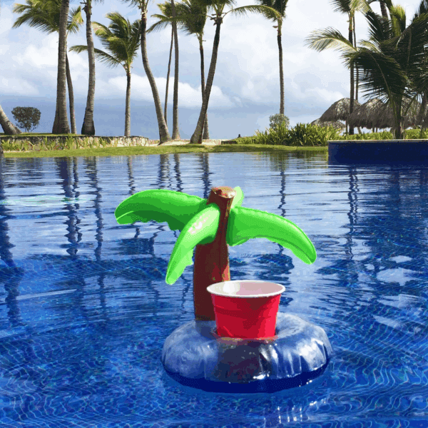 Inflatable Pool and Hot Tub Drink Holders (3 Pack) (Choose - Unicorn, Flamingo, Palm Tree and More) - Image 5