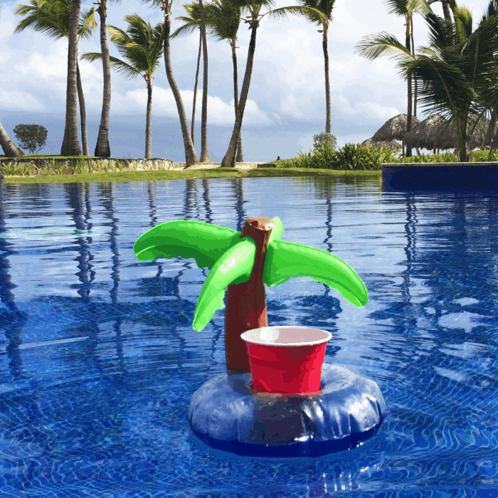 Inflatable Pool and Hot Tub Drink Holders (3 Pack) (Choose - Unicorn, Flamingo, Palm Tree and More) - Image 5