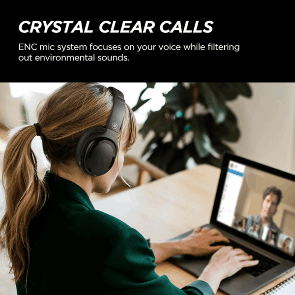 Hybrid Active Noise Cancelling Headphones Wireless over Ear Bluetooth Headphones Wireless Headphones with Deep Bass, Clear Calls, Comfortable Fit, 30H, Bluetooth 5.2 - Image 6