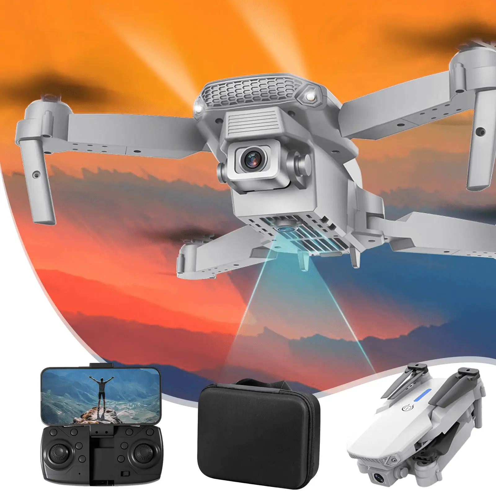 Drone with Camera for Adults,1080P Live Video App-Controlled Camera Drone for Kids 8-12, Beginner Friendly with 1 Key Fly/Land/Return, App-Controlled FPV Drone - Image 10