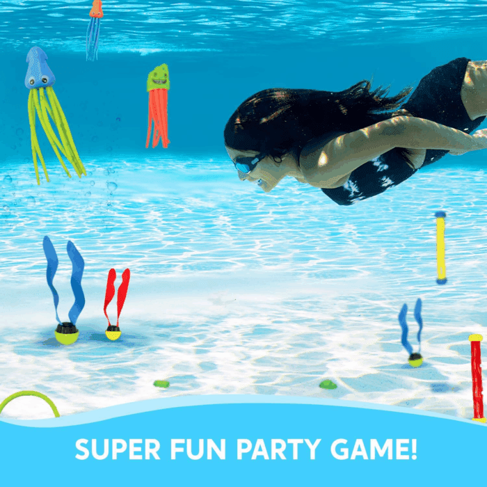 30 Pcs Diving Pool Toys for Kids Ages 3-12 Jumbo Set with Storage Bag Pool Games Summer Swim Water Fishtoys - Image 5