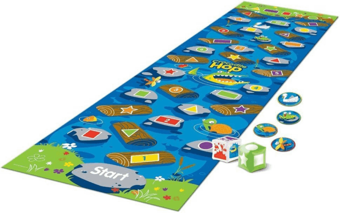 Crocodile Hop Floor Game - Ages 3+ Indoor Games for Toddlers, Gross Motor Skills Toys for Kids, Preschool Learning Activities - Image 2