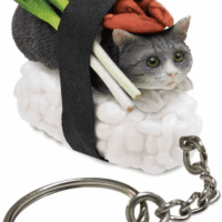 Clever Idiots Nekozushi Keychain - Blind Box Includes 1 of 5 Collectable Figurines - Features a Detachable Keyring (Version 1) - Image 3