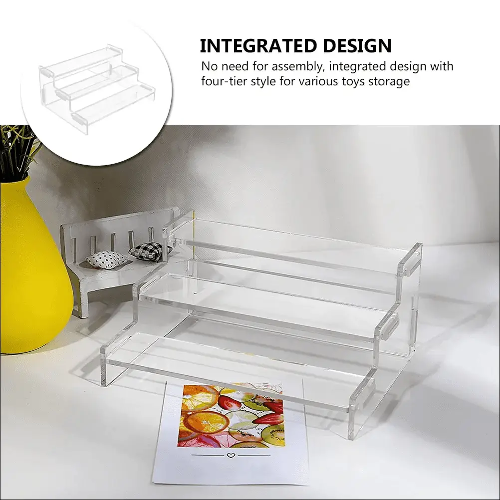 Acrylic Display Stand Storage Shelves Storage Shelf Perfume Stand Organizer for Dresser Comfier Tidy Storage Container - Image 6