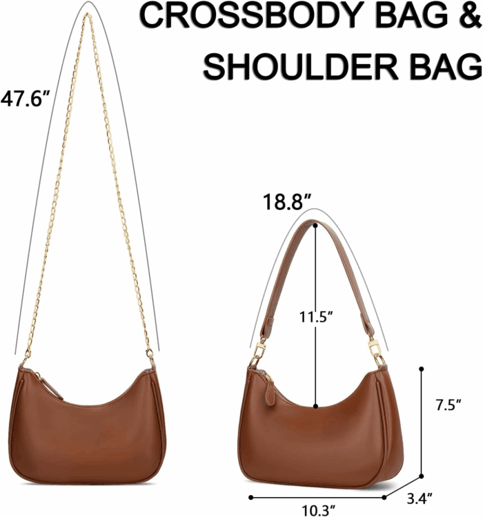 Shoulder Bag for Women Cute Hobo Purses and Handbags Retro Clutch Underarm Purse - Image 6