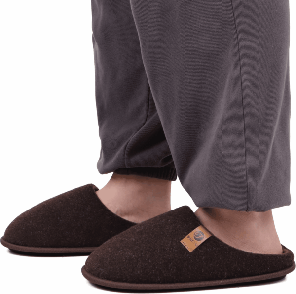 Mens Cozy Memory Foam Scuff Slippers Slip on Warm House Shoes Indoor/Outdoor with Best Arch Support - Image 6