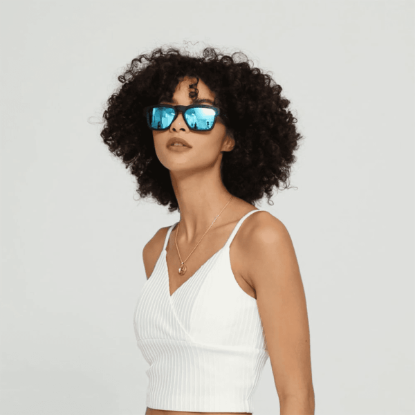 Oho Smart Glasses,Polarized Sunglasses with Bluetooth Speaker,Athletic/Outdoor UV Protection and Voice Control,Unisex(Mirror Blue Lens) - Image 5