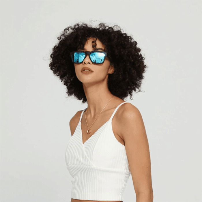 Oho Smart Glasses,Polarized Sunglasses with Bluetooth Speaker,Athletic/Outdoor UV Protection and Voice Control,Unisex(Mirror Blue Lens) - Image 5