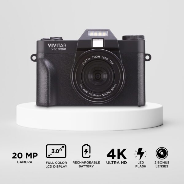 4K Digital Camera with 8X Digital Zoom and 3" LED Display - Image 3