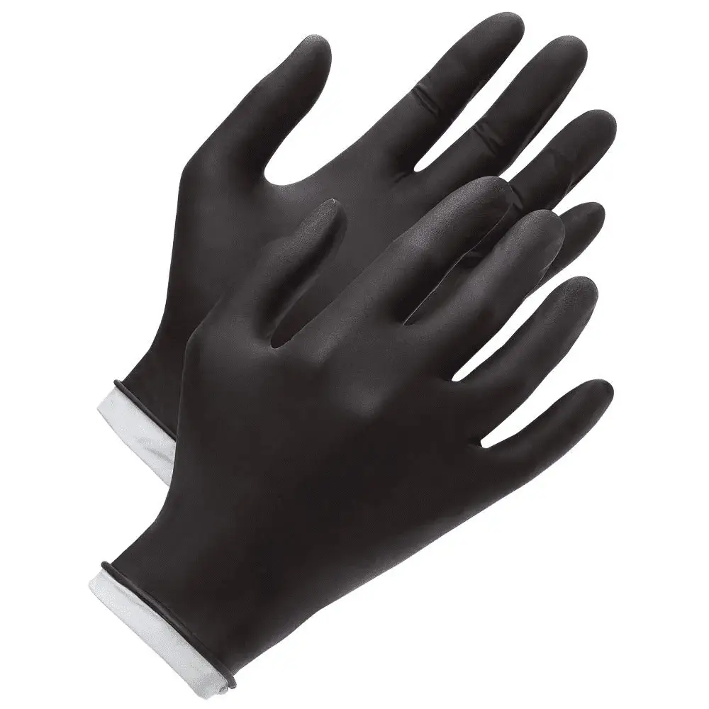 Premium Industrial Black Nitrile Gloves, One Size Fits Most, 50 Ct - Image 7