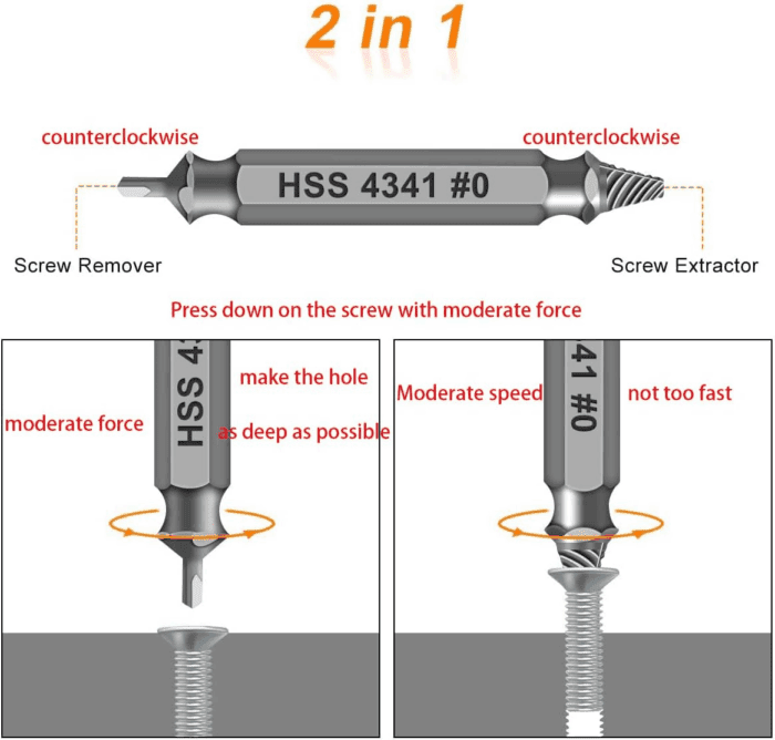 Gifts for Men,Damaged Screw Extractor Set-Father'S Day Gifts from Wife Daughter Son,Mens Gifts,Husband,Stripped Screws Nuts & Bolts Drill Bit Tools for Easy Removal of Rusty Broken Hardware Gifts - Image 3