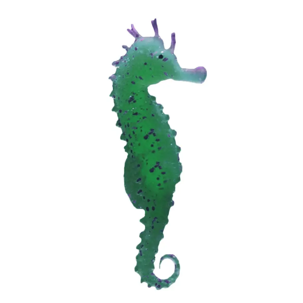 Aquarium Accessories | Aquarium Fish Tank Landscaping Decor Glowing Effect Animal Sea Ornament | 1 Seahorse - Image 2