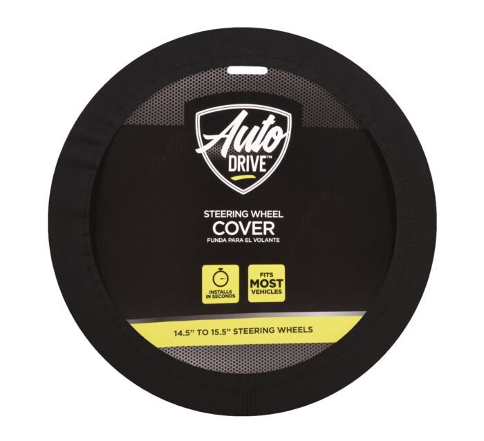 Universal Black Neoprene Waterproof Steering Wheel Cover, Set of 1, Fit for Cars, Suvs, Trucks - Image 2