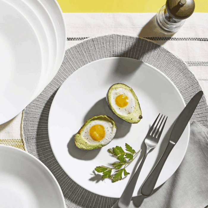 Chip Resistant Dinnerware Set 0 & Frost White Lunch Plate Set for 6 | 8.5 Inch Eco-Friendly round Lunch or Dinner Plates Are Dishwasher Safe - Image 7