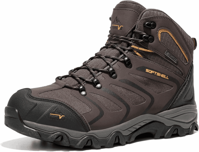 Men'S Ankle High Waterproof Hiking Boots Outdoor Lightweight Shoes Trekking Trails Armadillo
