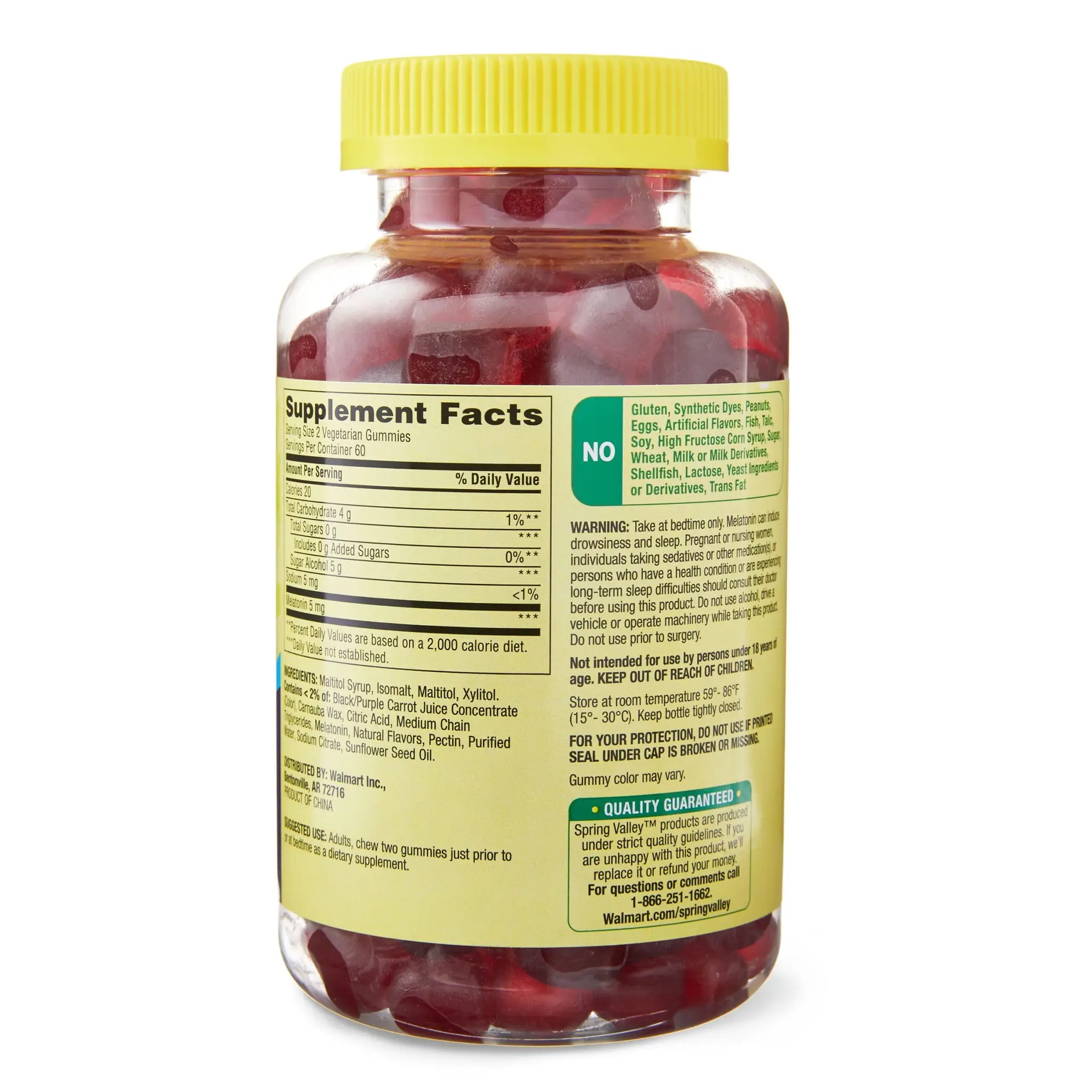 Zero Sugar Melatonin Sleep Support Dietary Supplement Gummies, 5 Mg, 120 Count - Image 8