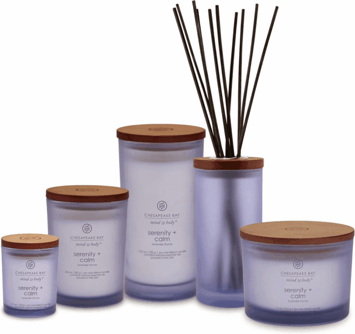 Scented Candle Peace + Tranquility (Cashmere Jasmine) 3-Wick Coffee Table Jar - Image 2