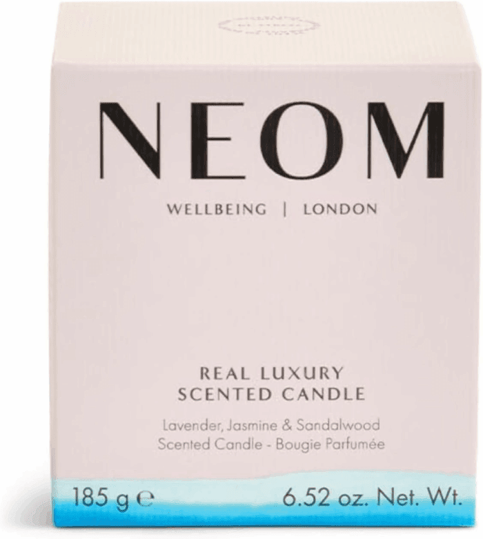 - Real Luxury Scented Candle,1 Wick | Lavender & Rosewood | Essential Oil Aromatherapy Candle | Scent to De-Stress