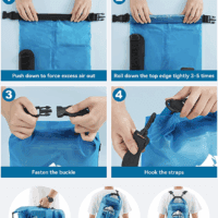Dry Bag Waterproof for Women Men, 5L/10L/20L/30L/40L Roll Top Lightweight Dry Storage Bag Backpack with Phone Case for Travel, Swimming, Boating, Kayaking, Camping & Beach, 11 Transparent Colors - Image 5