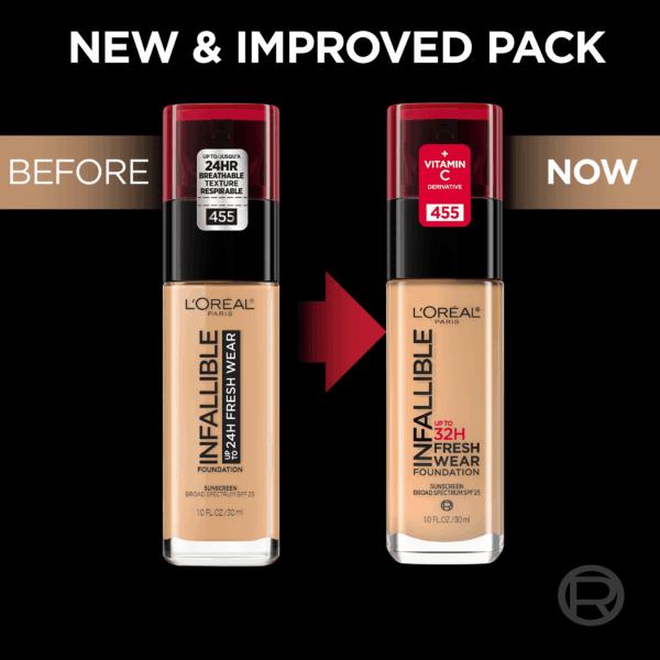 Infallible Fresh Wear 32 Hr Liquid Foundation Makeup, 410 Ivory, 1 Fl Oz - Image 2