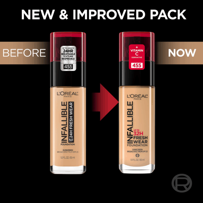 Infallible Fresh Wear 32 Hr Liquid Foundation Makeup, 410 Ivory, 1 Fl Oz - Image 2