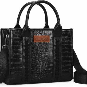 Wrangler Medium Tote Bag for Women Designer Satchel Handbags Top-Handle Purses with Strap