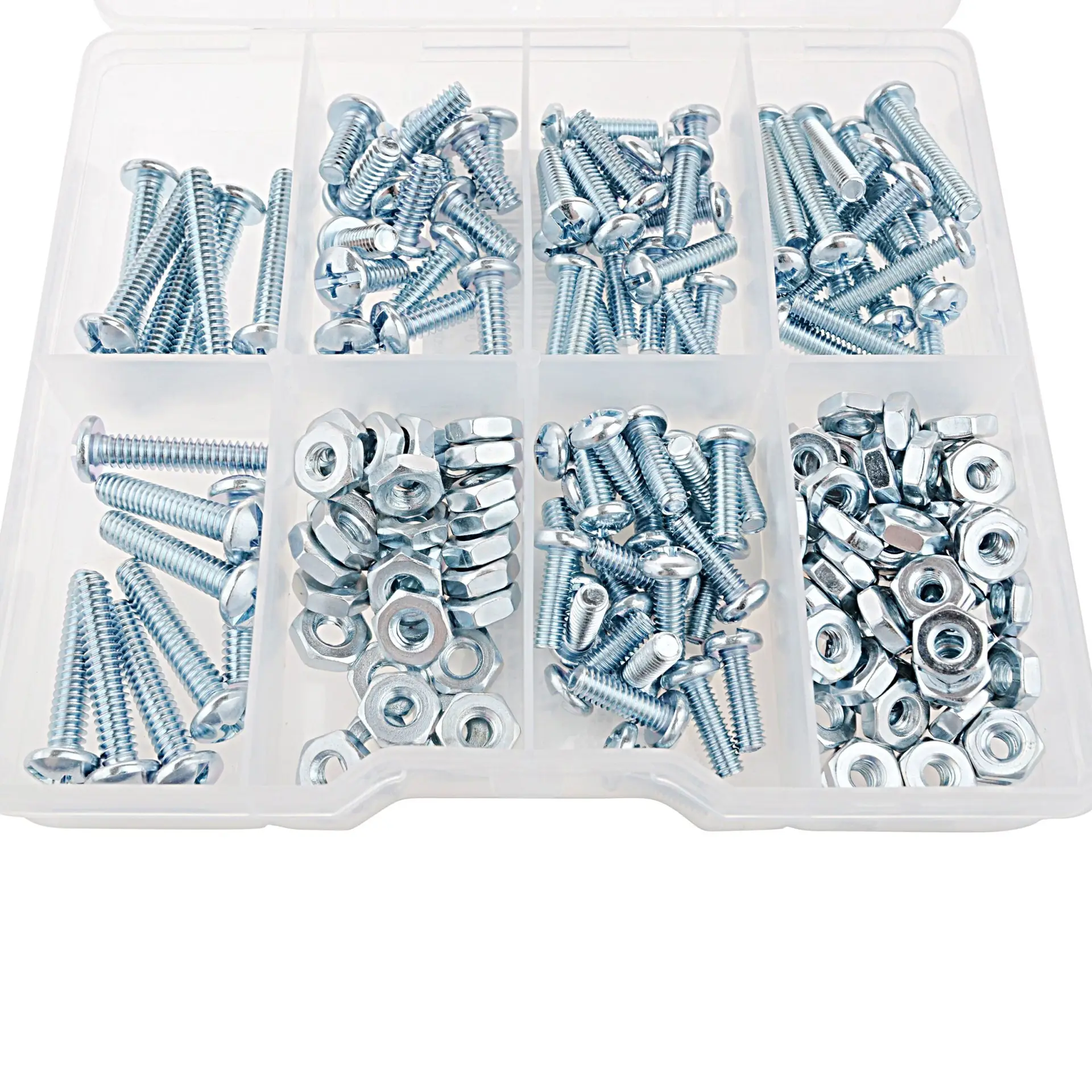 182-Piece Zinc Plated, Machine Screw and Nut Assortment with Storage Case, 3304 - Image 7