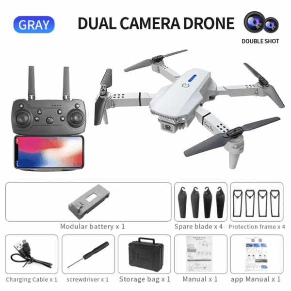 1080P HD Camera Aerial Drone /W Accessories Included - Image 3