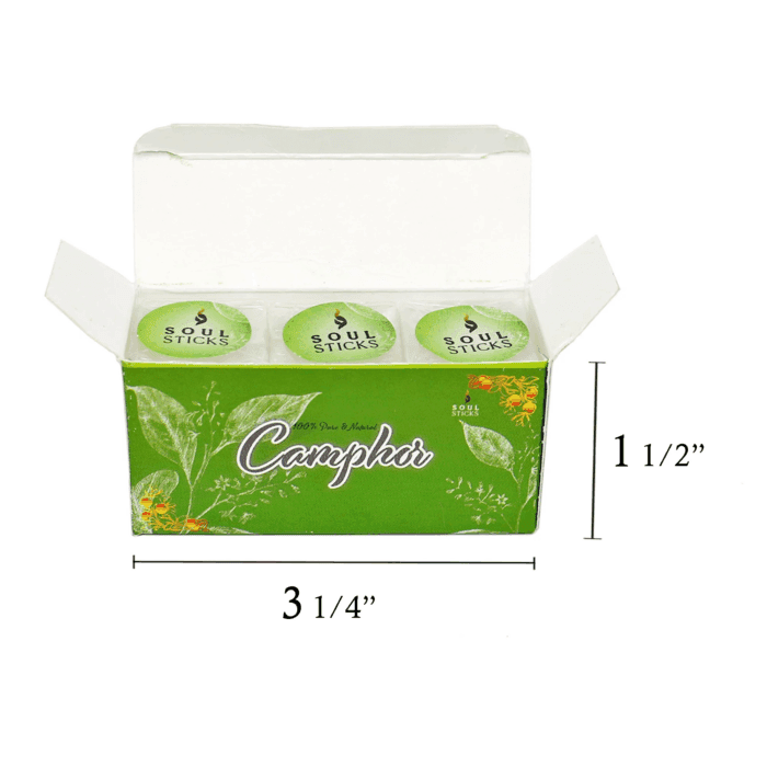100% Natural Camphor Tablets (56G) - 3 Blocks, 12 Refined Alcanfor Tablets | Odor Eliminator, Aromatherapy & Puja Rituals | Plant-Based, Chemical-Free - Image 4