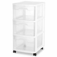 3 Drawer Cart, White - Image 7