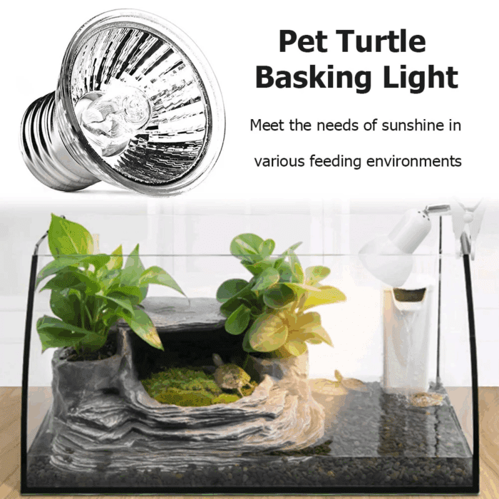UVA + UVB Reptile Lamp ,Turtle Basking UV Light for Lizards, Snakes, Aquarium Aquatic Reptile Amphibian(25W) - Image 4