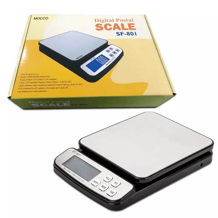 Precision Digital Shipping Scale with 110 LB Capacity & 1G Accuracy - AC Adapter & Battery Operated - Ideal for Postal & Parcel Weighing - Image 8