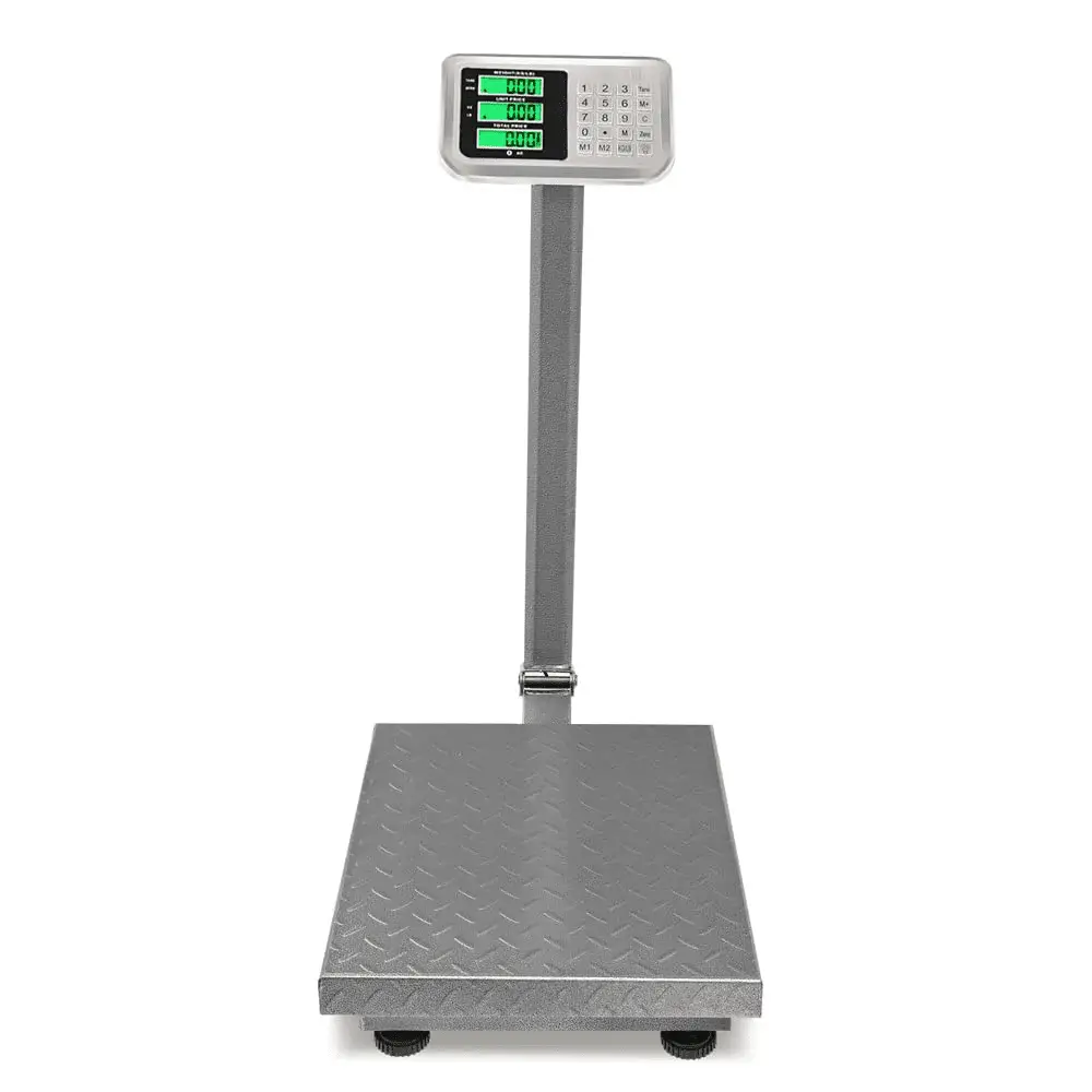 220Lb Weight Electronic Platform Scale,Digital Floor Heavy Duty Folding Scales,Stainless Steel High-Definition LCD Display, Perfect for Postal Luggage Shipping Mailing Package Price Computing - Image 10